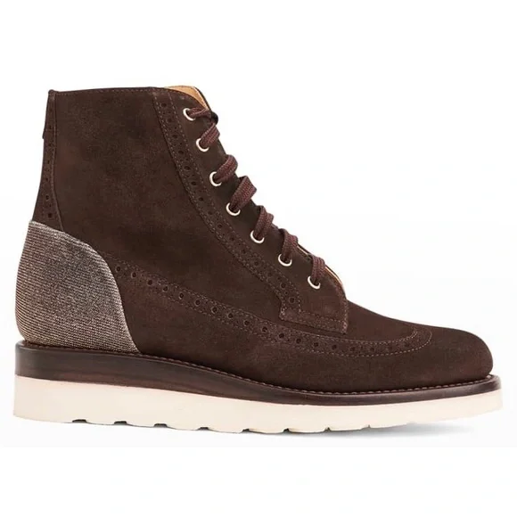 The Office Of  Angela Scott - Brown Suede Boots - Picture 3 of 13